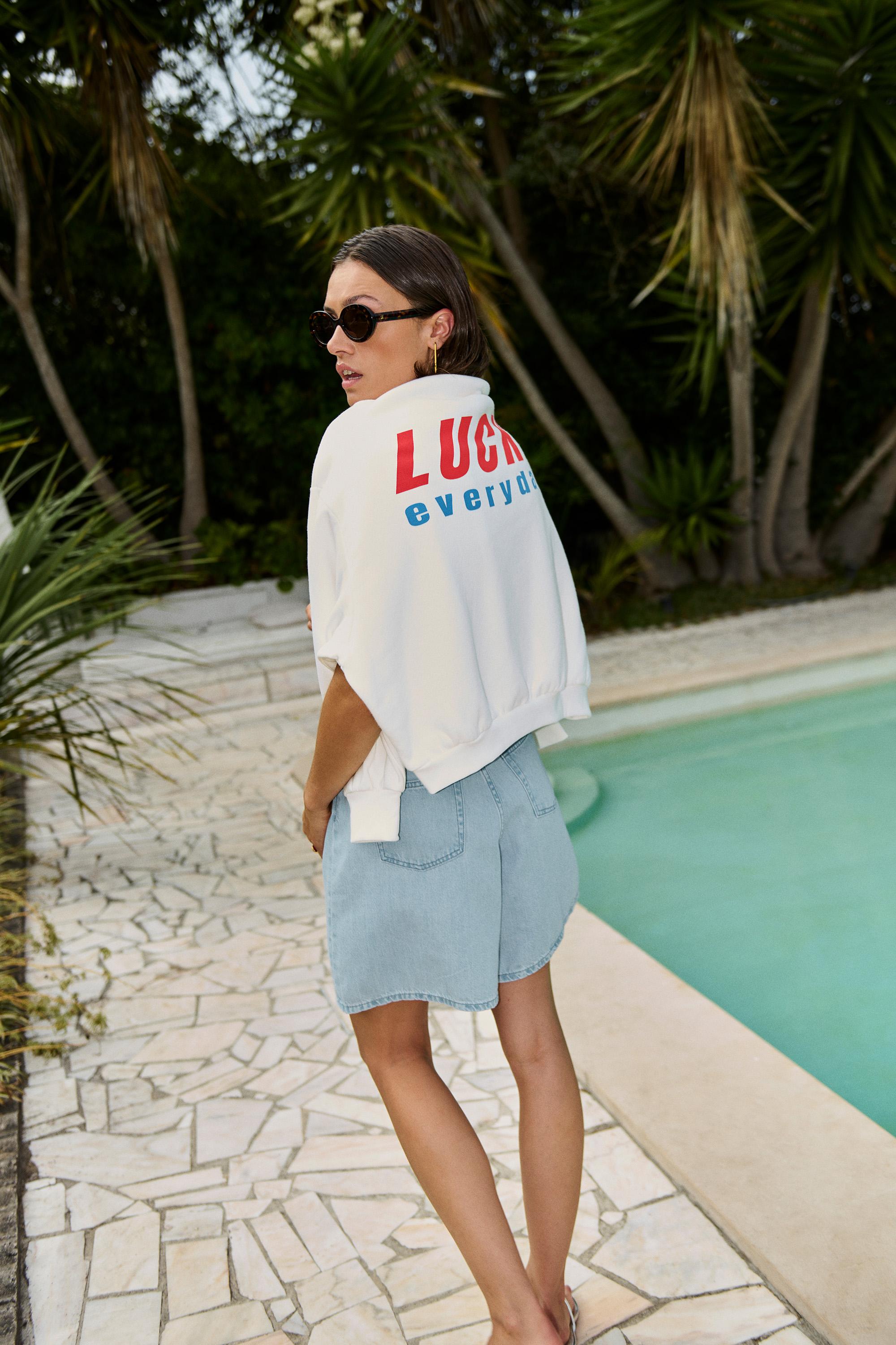 By-Bar Bibi Melange Lucky Everyday Sweater Damen Pullover grau